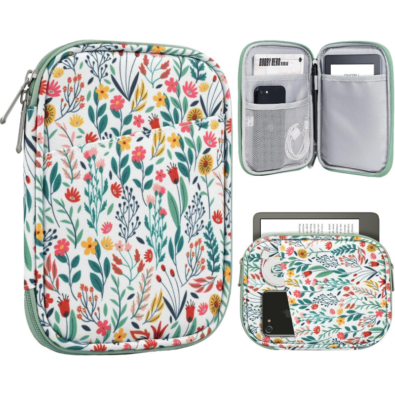 Timovo 6-7 pouces housse pour tablette, paperblanc/colorsoft signature edition, housse protectrice avec pochette pour liseuse él