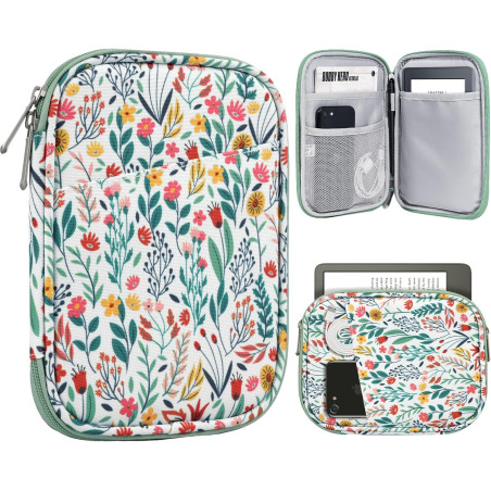 Timovo 6-7 pouces housse pour tablette, paperblanc/colorsoft signature edition, housse protectrice avec pochette pour liseuse él