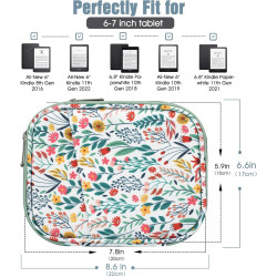 Timovo 6-7 pouces housse pour tablette, paperblanc/colorsoft signature edition, housse protectrice avec pochette pour liseuse él