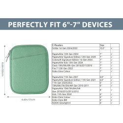 Timovo 6-7 pouces housse pour tablette, paperblanc/colorsoft signature edition, housse protectrice avec pochette pour liseuse él