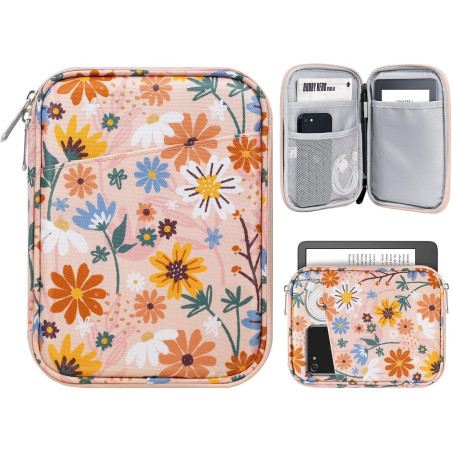 Timovo 6-7 pouces housse pour tablette, paperblanc/colorsoft signature edition, housse protectrice avec pochette pour liseuse él