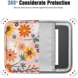 Timovo 6-7 pouces housse pour tablette, paperblanc/colorsoft signature edition, housse protectrice avec pochette pour liseuse él