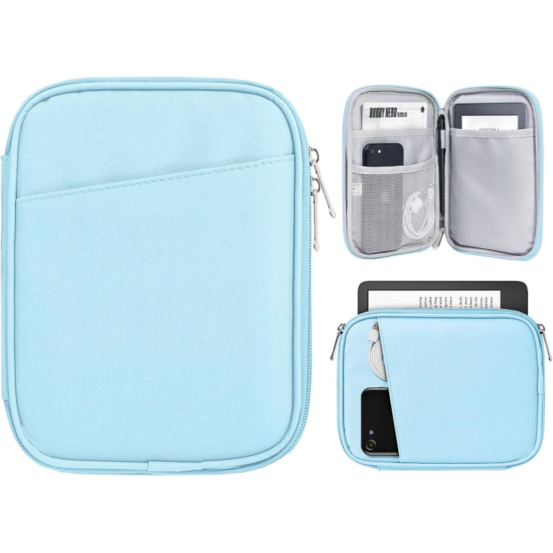 Timovo 6-7 pouces housse pour tablette, paperblanc/colorsoft signature edition, housse protectrice avec pochette pour liseuse él