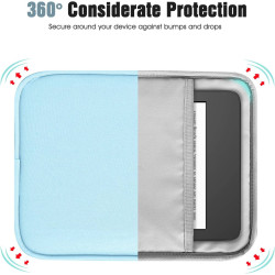 Timovo 6-7 pouces housse pour tablette, paperblanc/colorsoft signature edition, housse protectrice avec pochette pour liseuse él