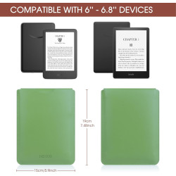 Hoyixi housse universelle pour 6,8 pouces kobo/voyaga/pocketbook/sony/tolino e-book reader compatible 7" kindle paperblanc 2024/