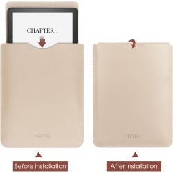 HoYiXi Housse Universelle pour 6 Pouces Kindle/Kobo/Voyaga/Lenovo/Pocketbook/Sony/Tolino E-Book E-Reader Étui Pochette en Cuir l