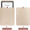 HoYiXi Housse Universelle pour 6 Pouces Kindle/Kobo/Voyaga/Lenovo/Pocketbook/Sony/Tolino E-Book E-Reader Étui Pochette en Cuir l