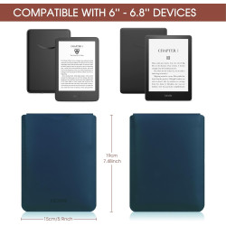Hoyixi housse universelle pour 6,8 pouces kobo/voyaga/pocketbook/sony/tolino e-book reader compatible 7" kindle paperblanc 2024/