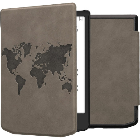 kwmobileÉtui Compatible avec Pocketbook Verse/Pro/Color/Vivlio Light/Light HD Coque - Étui à Rabat magnétique tabletteeReader Si