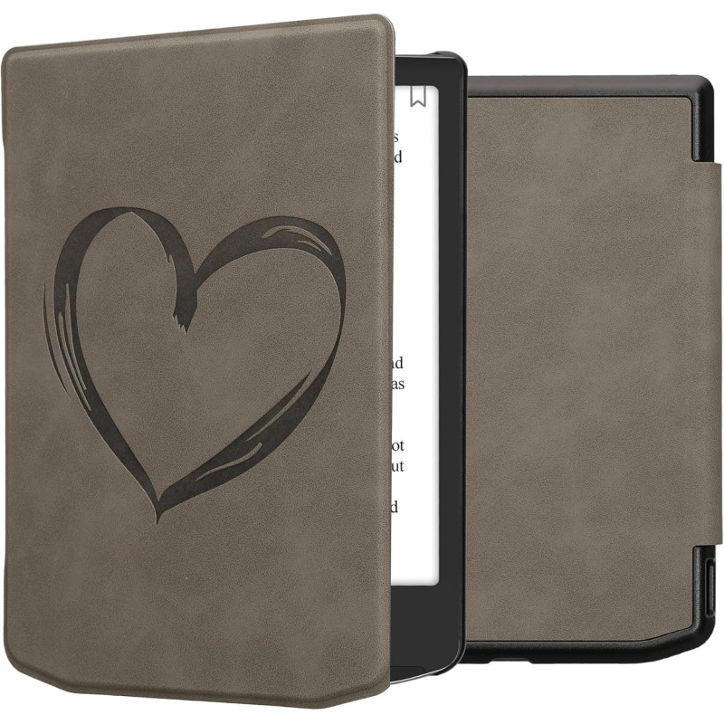 kwmobileÉtui Compatible avec Pocketbook Verse/Pro/Color/Vivlio Light/Light HD Coque - Étui à Rabat magnétique tabletteeReader Si