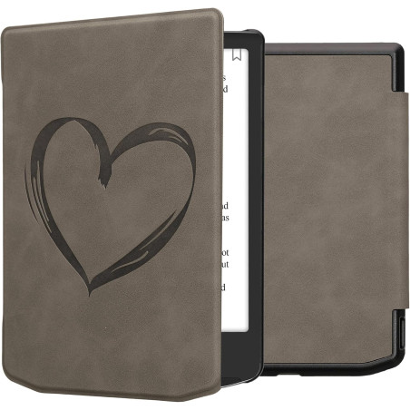 kwmobileÉtui Compatible avec Pocketbook Verse/Pro/Color/Vivlio Light/Light HD Coque - Étui à Rabat magnétique tabletteeReader Si