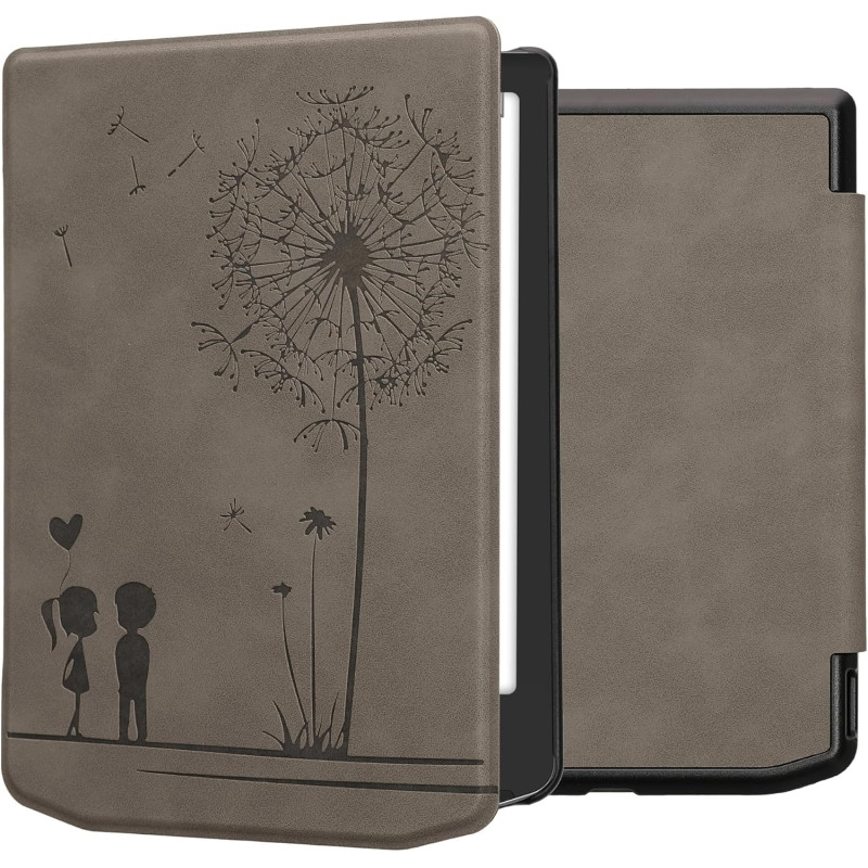 kwmobileÉtui Compatible avec Pocketbook Verse/Pro/Color/Vivlio Light/Light HD Coque - Étui à Rabat magnétique tabletteeReader Si