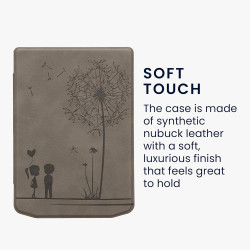 kwmobileÉtui Compatible avec Pocketbook Verse/Pro/Color/Vivlio Light/Light HD Coque - Étui à Rabat magnétique tabletteeReader Si
