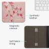 kwmobile Étui Compatible avec Kobo Libra 2 Coque - Étui à Rabat magnétique Tablette eReader Similicuir avec Sangle - Rose Clair-