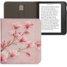 kwmobile Étui Compatible avec Kobo Libra 2 Coque - Étui à Rabat magnétique Tablette eReader Similicuir avec Sangle - Rose Clair-