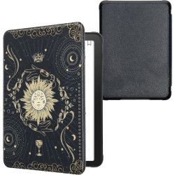Kwmobile étui compatible avec amazon kindle paperblanc (2024)/colorsoft coque - étui à rabat magnétique tablette ereader similic