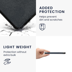 Kwmobile étui compatible avec amazon kindle paperblanc (2024)/colorsoft coque - étui à rabat magnétique tablette ereader similic