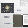 Kwmobile étui compatible avec amazon kindle paperblanc (2024)/colorsoft coque - étui à rabat magnétique tablette ereader similic