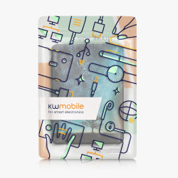 Kwmobile étui compatible avec amazon kindle paperblanc (2024)/colorsoft coque - étui à rabat magnétique tablette ereader similic