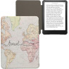 Kwmobile étui compatible avec amazon kindle paperblanc (2024)/colorsoft coque - étui à rabat magnétique tablette ereader similic