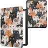 Kwmobile étui compatible avec amazon kindle paperblanc (2024)/colorsoft coque - étui à rabat magnétique tablette ereader similic