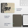Kwmobile étui compatible avec amazon kindle paperblanc (2024)/colorsoft coque - étui à rabat magnétique tablette ereader similic