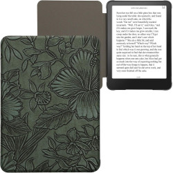 Kwmobile étui compatible avec amazon kindle paperblanc (2024)/colorsoft coque - étui à rabat magnétique tablette ereader similic