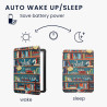 Kwmobile étui compatible avec amazon kindle paperblanc (2024)/colorsoft coque - étui à rabat magnétique tablette ereader similic