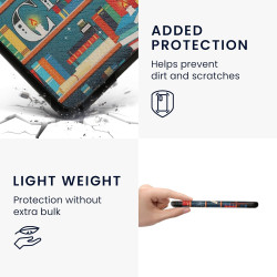 Kwmobile étui compatible avec amazon kindle paperblanc (2024)/colorsoft coque - étui à rabat magnétique tablette ereader similic