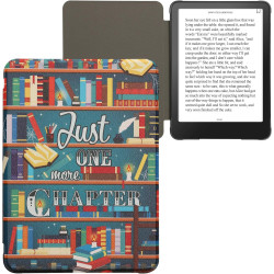 Kwmobile étui compatible avec amazon kindle paperblanc (2024)/colorsoft coque - étui à rabat magnétique tablette ereader similic
