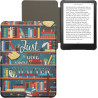 Kwmobile étui compatible avec amazon kindle paperblanc (2024)/colorsoft coque - étui à rabat magnétique tablette ereader similic