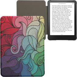 Kwmobile étui compatible avec amazon kindle paperblanc (2024)/colorsoft coque - étui à rabat magnétique tablette ereader similic