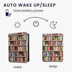 Kwmobile étui compatible avec amazon kindle paperblanc (2024)/colorsoft coque - étui à rabat magnétique tablette ereader similic