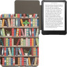 Kwmobile étui compatible avec amazon kindle paperblanc (2024)/colorsoft coque - étui à rabat magnétique tablette ereader similic