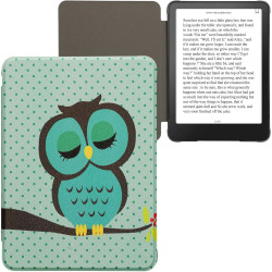 Kwmobile étui compatible avec amazon kindle paperblanc (2024)/colorsoft coque - étui à rabat magnétique tablette ereader similic