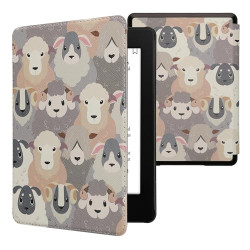 Kwmobile etui compatible avec kindle paperblanc 11e génération - étui à rabat magnétique tablette ereader similicuir pour kindle