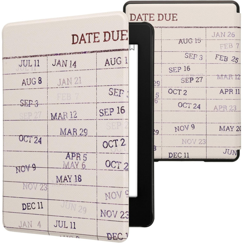 Kwmobile etui compatible avec kindle paperblanc 11e génération - étui à rabat magnétique tablette ereader similicuir pour kindle