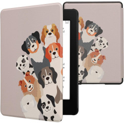 Kwmobile etui compatible avec kindle paperblanc 11e génération - étui à rabat magnétique tablette ereader similicuir pour kindle
