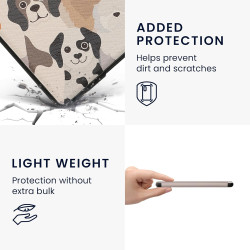 Kwmobile etui compatible avec kindle paperblanc 11e génération - étui à rabat magnétique tablette ereader similicuir pour kindle