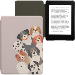 Kwmobile etui compatible avec kindle paperblanc 11e génération - étui à rabat magnétique tablette ereader similicuir pour kindle