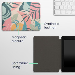 Kwmobile etui compatible avec kindle paperblanc 11e génération - étui à rabat magnétique tablette ereader similicuir pour kindle