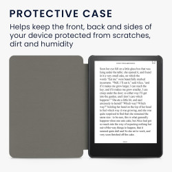 Kwmobile etui compatible avec kindle paperblanc 11e génération - étui à rabat magnétique tablette ereader similicuir pour kindle