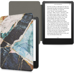 Kwmobile etui compatible avec kindle paperblanc 11e génération - étui à rabat magnétique tablette ereader similicuir pour kindle