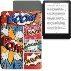 Kwmobile etui compatible avec kindle paperblanc 11e génération - étui à rabat magnétique tablette ereader similicuir pour kindle