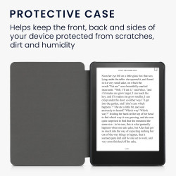 Kwmobile etui compatible avec kindle paperblanc 11e génération - étui à rabat magnétique tablette ereader similicuir pour kindle