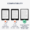 Kwmobile etui compatible avec kindle paperblanc 11e génération - étui à rabat magnétique tablette ereader similicuir pour kindle