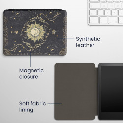 Kwmobile etui compatible avec kindle paperblanc 11e génération - étui à rabat magnétique tablette ereader similicuir pour kindle