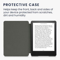 Kwmobile etui compatible avec kindle paperblanc 11e génération - étui à rabat magnétique tablette ereader similicuir pour kindle