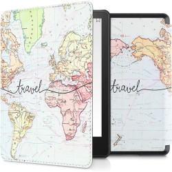 Kwmobile etui compatible avec kindle paperblanc 11e génération - étui à rabat magnétique tablette ereader similicuir pour kindle