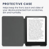 Kwmobile etui compatible avec kindle paperblanc 11e génération - étui à rabat magnétique tablette ereader similicuir pour kindle